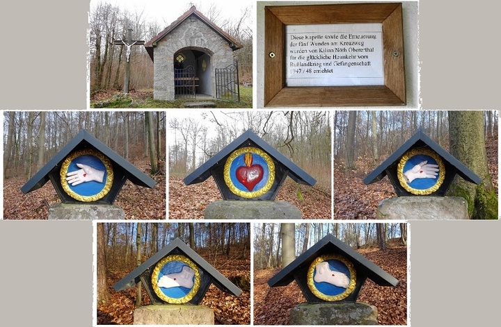 Fotocollage: 5-Wunden-Weg Obererthal Fotocollage: 5-Wunden-Weg Obererthal