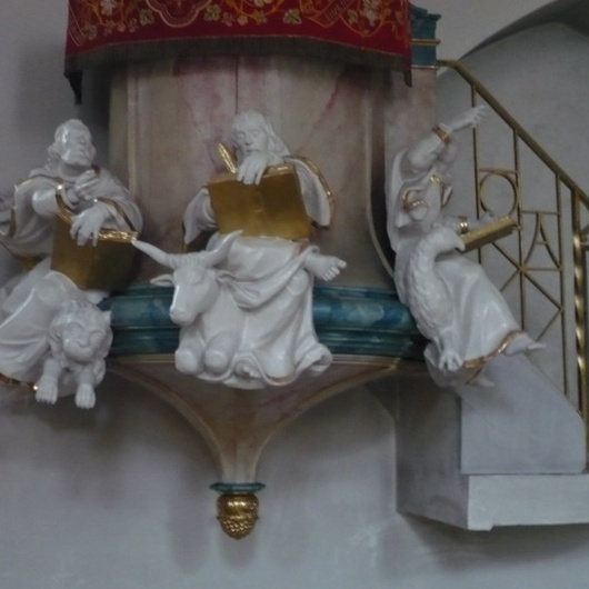 Kanzel der Pfarrkirche St. Wendelin, Feuerthal