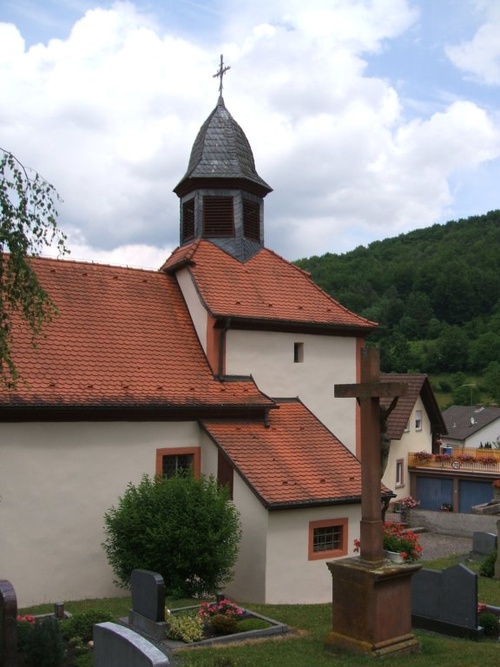 Außenansicht der Filialkirche St. Odilia in Ochsenthal