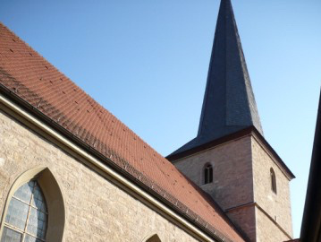 Außenansicht der Pfarrkirche St. Jakobus, Machtilshausen