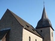 Außenansicht der Pfarrkirche St. Wendelin, Feuerthal